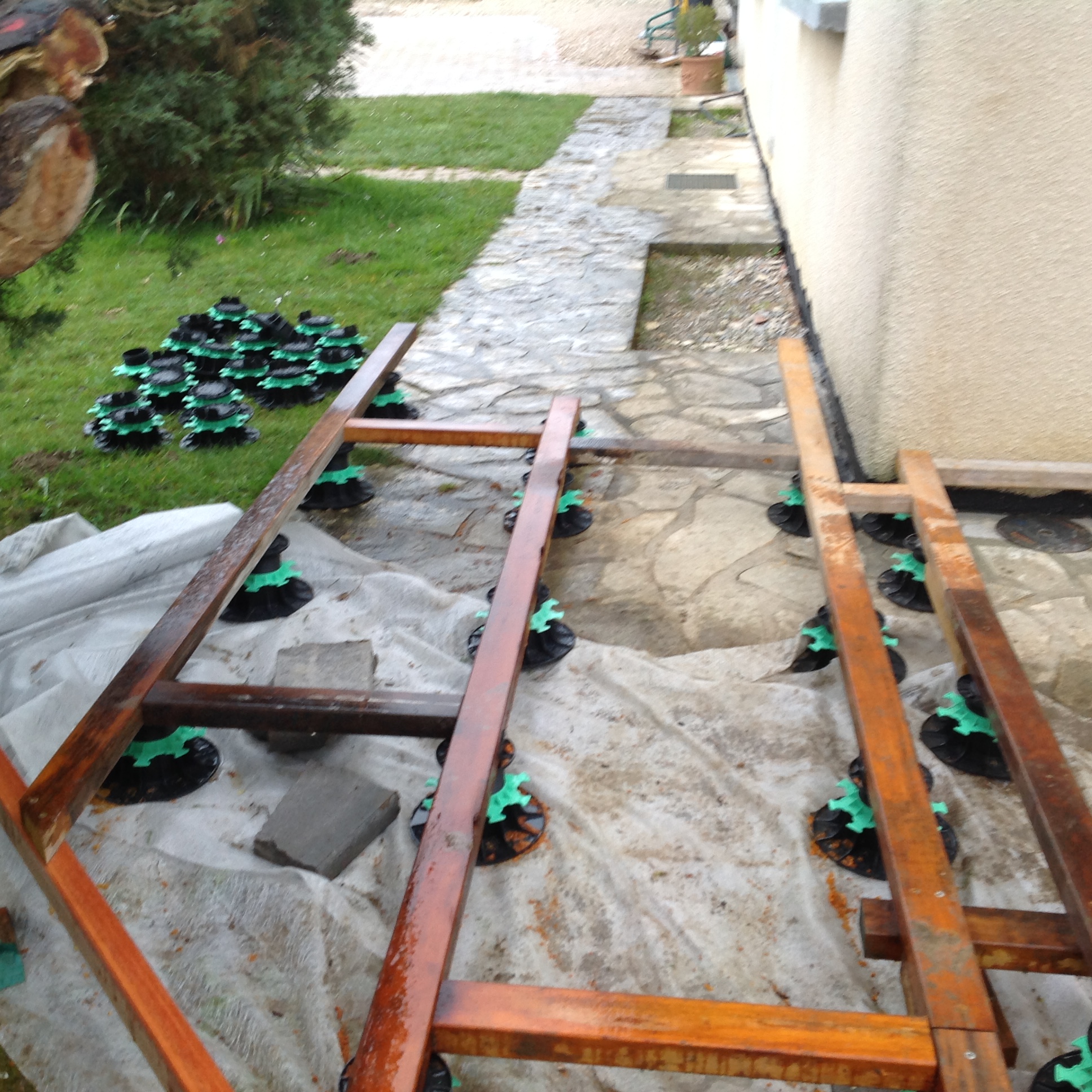 Structure de terrasse par Alain Eme Menuiserie près de Besançon